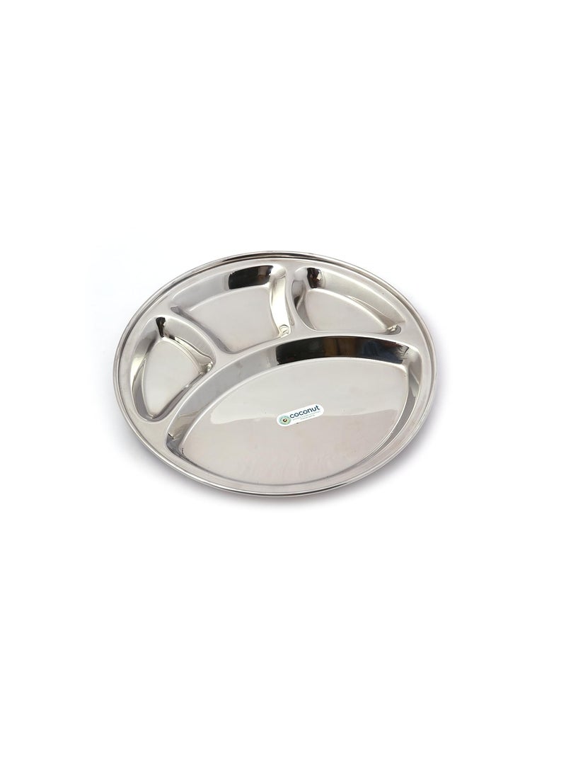 KCL KCL Round Compartment Plate 1pc 4 Partitions 12 inchs 