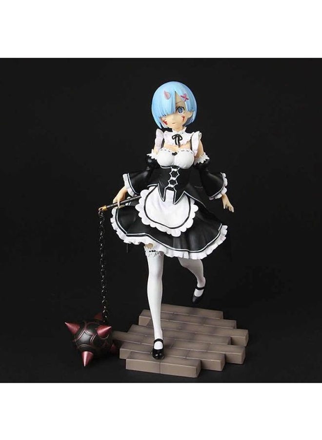 QiaoKai Starting Life In Another World Rem Maid Tray Meteor Hammer Action Figure 17centimeter - Image 3