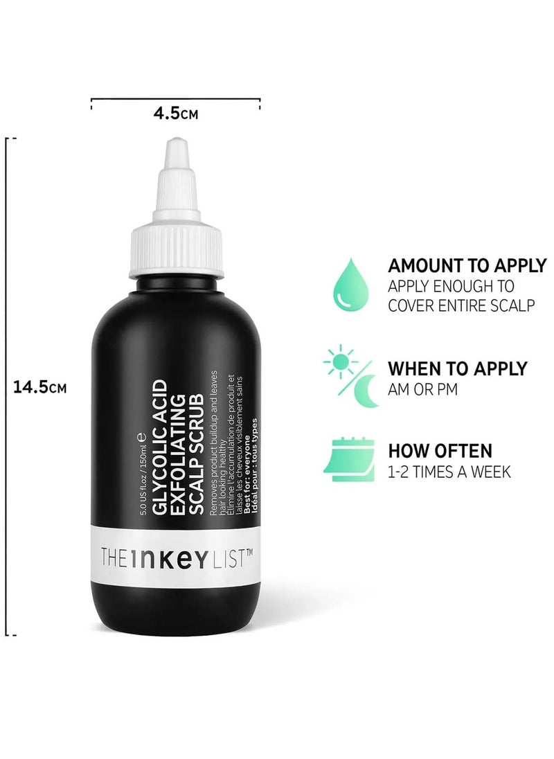 The Inkey List - The INKEY List Glycolic Acid Exfoliating Scalp Scrub 150ml - Image 1