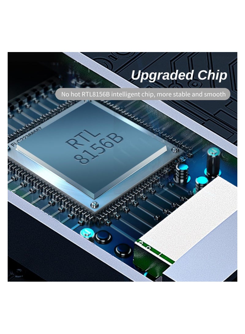 SYOSI USB C to Ethernet Adapter 2.5 Gigabit, Fast Network Adapter, Type-C to RJ45, Aluminum Portable Type C to Ethernet Adapter, Ethernet to USB C Adapter with Windows7/8/10, XP, Vista, Mac - Image 3