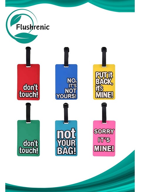 6 Piece Luggage Tags,Suitcase Identify Labels,for travel accessories and Travel Bags