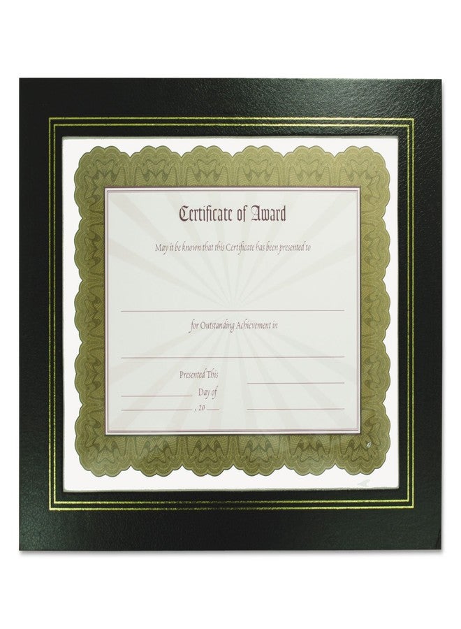 NuDell 21202 Leatherette Document Frame, 8-1/2 x 11, Black, Pack of Two - Image 1