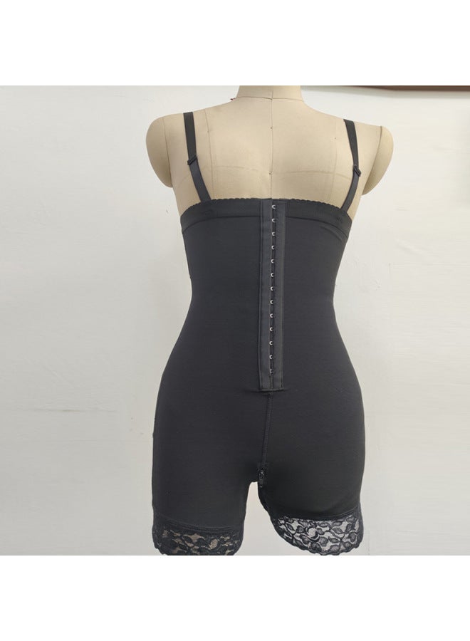Conjoined Body Shaping Europe And The United States Plus Size Tight Body Clothing Buckle Adjustment Slim Waist Hip Tunic 1073