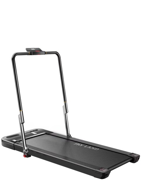 2-in-1 Treadmill Walking Pad | Foldable Slim Running Machine for Home & Office, 2.5HP Quiet Motor, Shock Absorption, LED Display, Remote Control, Compact Design, Max Weight 110kg