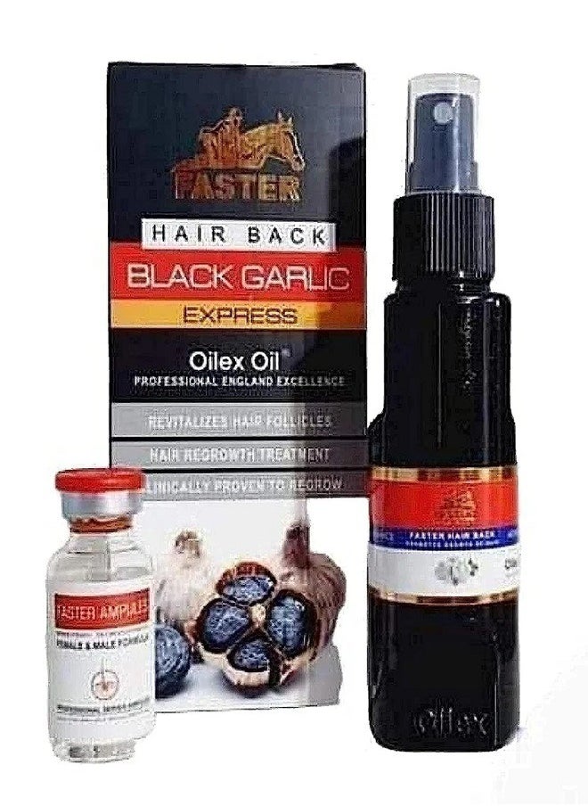 Faster - Hair Back Black Garlic express Oilex Oil 100ml - Image 1