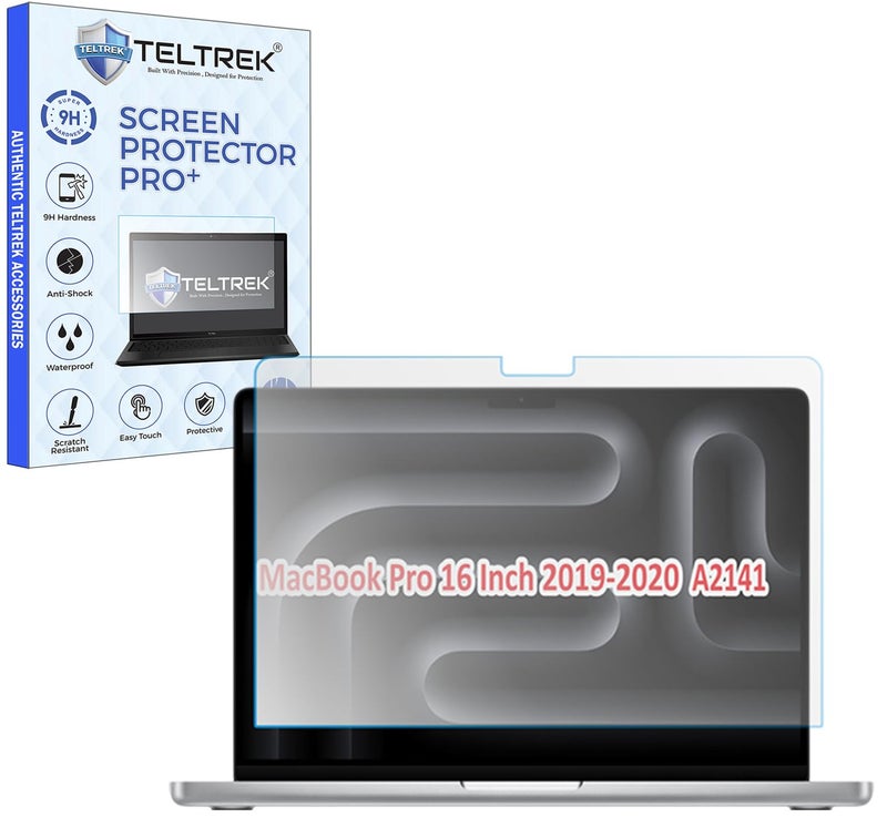 TELTREK ScreenGuard Compatible With MacBook Pro 16 inch (2019-2020) A2141 Flexible Fiber 9H Hardness Screen Protector Not a Tempered Glass, - Image 1