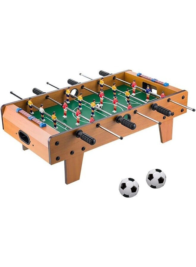 Generic Football Tabletop Games, Table Football Toy for Kids Adults Hand Soccer Table Set Tabletop Indoor foosball Wooden Top Mini Game Portable Soccer Table (69*37*22.5CM)  - Image 1
