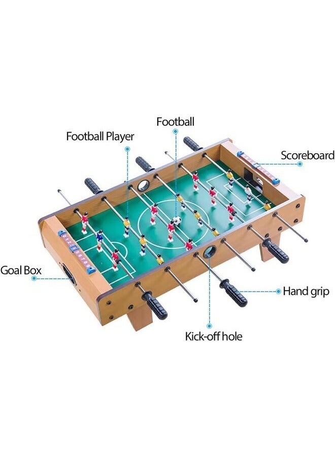 Generic Football Tabletop Games, Table Football Toy for Kids Adults Hand Soccer Table Set Tabletop Indoor foosball Wooden Top Mini Game Portable Soccer Table (69*37*22.5CM)  - Image 4