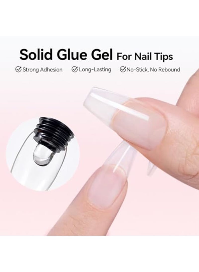 SYOSI Solid Nail Glue, 30ml Long-Lasting Strong Adhesion for Sculpting and Bonding, No-Stick Formula for Home Manicure, Ideal for Nail Art, Extensions, and DIY Nail Designs - Image 2