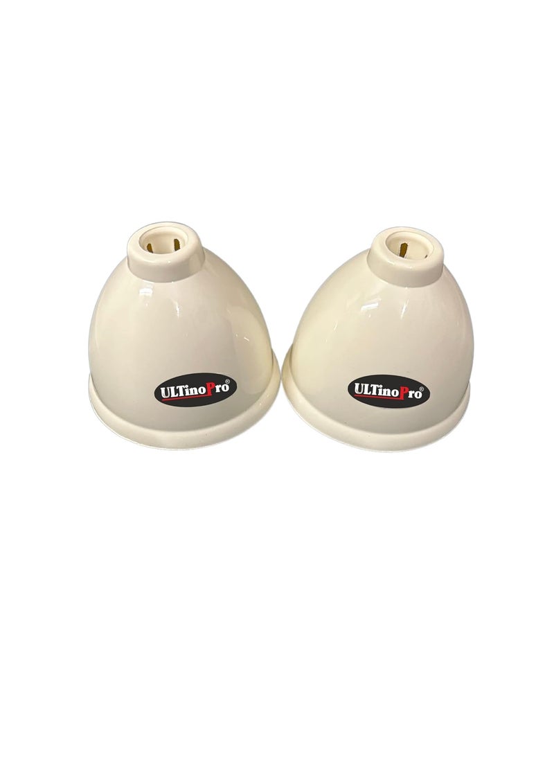 UltinoPro UltinoPro Ceiling Fan KNOP Heavy Quality Material PVC 2Pcs Set Ivory  - Image 1