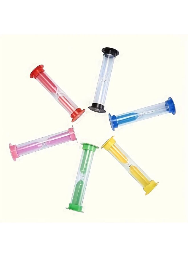 6 Pieces Sand Timer Set Colorful Hourglass 1 30 Minute Accuracy No Electricity Needed Compact Portable For Classroom Sports And Home Use - Image 4
