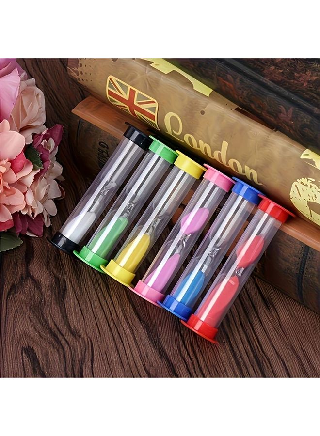 6 Pieces Sand Timer Set Colorful Hourglass 1 30 Minute Accuracy No Electricity Needed Compact Portable For Classroom Sports And Home Use - Image 2