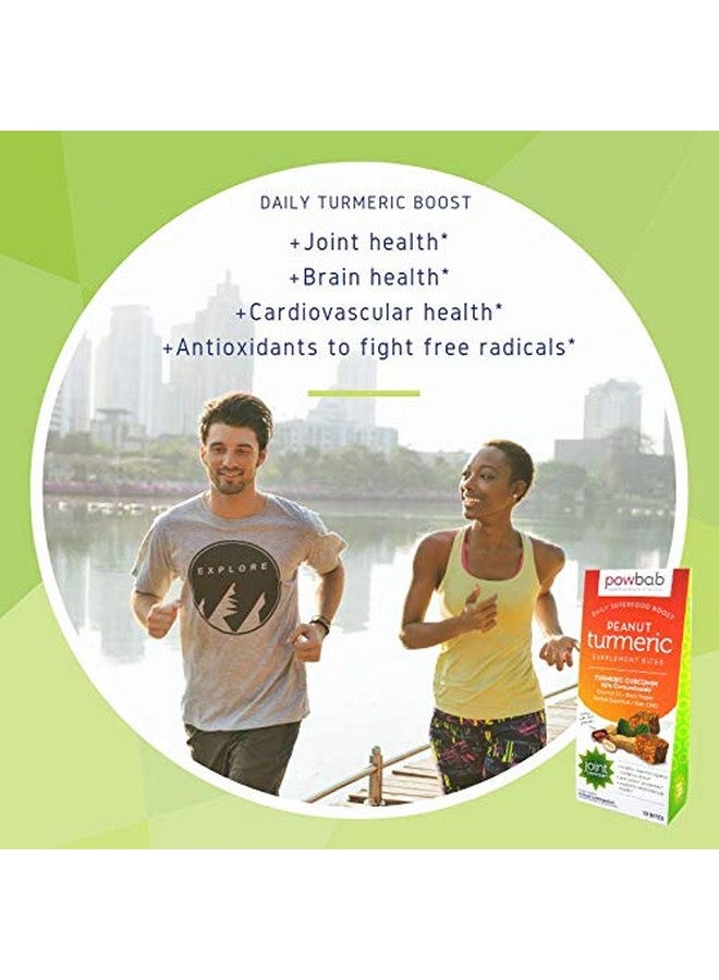 powbab Peanut Turmeric Supplement Bites (3 Pack). Organic Curcumin With Black Pepper Coconut Oil Baobab Powder Enhanced Absorption. Antioxidant Vitamin For Joint Health. Gluten Free Bites 10Ct - Image 5
