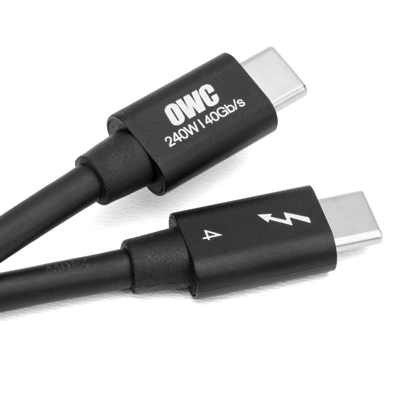 OWC 2,0M Thunderbolt 4 / USB-C Cable - Universal and Full Capability for All Thunderbolt 3, Thunderbolt 4, USB-C, and USB4 Devices