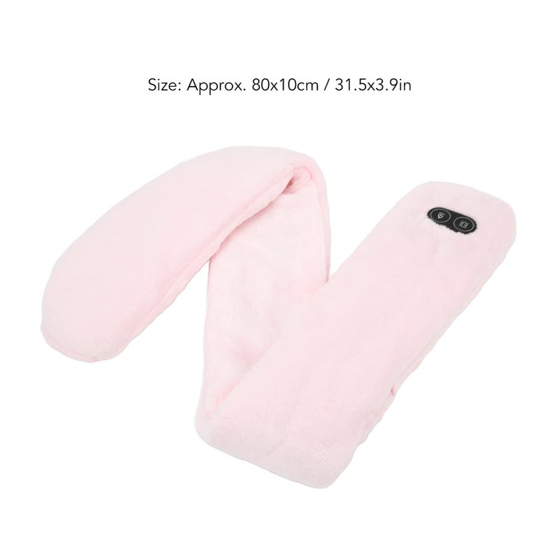 Pink Electric Heating Scarf USB Powered 3 Heat Levels for Outdoor Skiing - Image 5