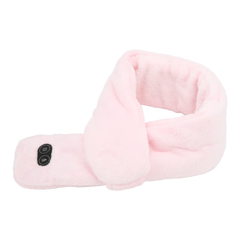 Pink Electric Heating Scarf USB Powered 3 Heat Levels for Outdoor Skiing - Image 2