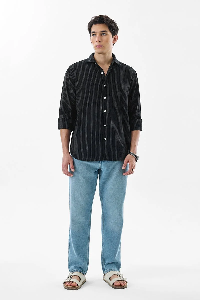 سنيتش قميص كتان بقصة ضيقة