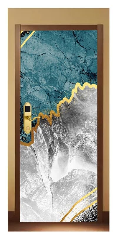 DECOR PRODUCTION Door Wallpaper | Strong PVC Material Decorative Sticker | Wallpaper for Home Doors/Almirah, Home Decor Items etc (Self Adhesive Door Deca, 30x76 Inch)_24 - Image 1