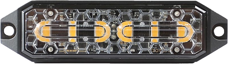 Unicorn Lighting UT02 Ultimate Thin Surface Mount Warning Emergency Strobe Grille Light Head [SAE class 1] for Police Car Ambulance and Tow Truck Construction Vehicle Red - Image 3