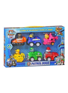 Paw Patrol 6 Action Figures With Vehicles Playset
