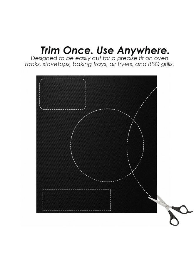 VIBRANT LOYAL AGILE Oven Liners for Bottom of Oven, 2 Pack Large Thick Heavy Duty 100% Non-stick Reusable Teflon Oven Mat, 25”x17” Baking Mat for Electric, Gas, Toaster Ovens, Grills,Kitchen Friendly Cooking Accessory - Image 5