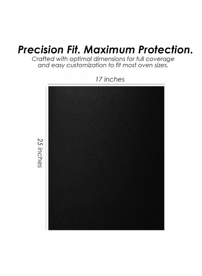 VIBRANT LOYAL AGILE Oven Liners for Bottom of Oven, 2 Pack Large Thick Heavy Duty 100% Non-stick Reusable Teflon Oven Mat, 25”x17” Baking Mat for Electric, Gas, Toaster Ovens, Grills,Kitchen Friendly Cooking Accessory - Image 2