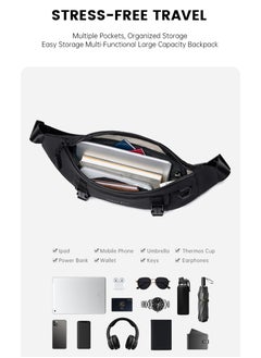 SUPER 5 FXB00755 Fashion Casual Multipocket Shoulder Crossbody Waterproof Bag - White  - Image 3