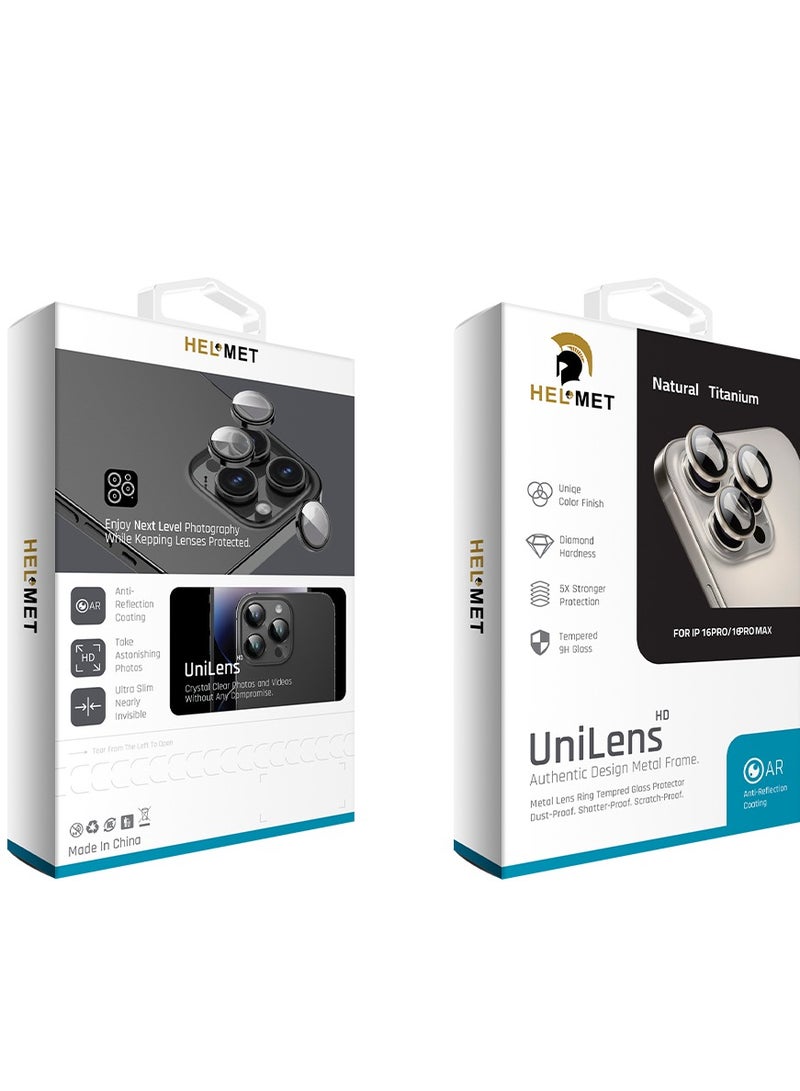 HELMET HELMET lens protector, specifically designed for iPhone 15 Pro and iPhone 15 Pro Max models.  - Image 2