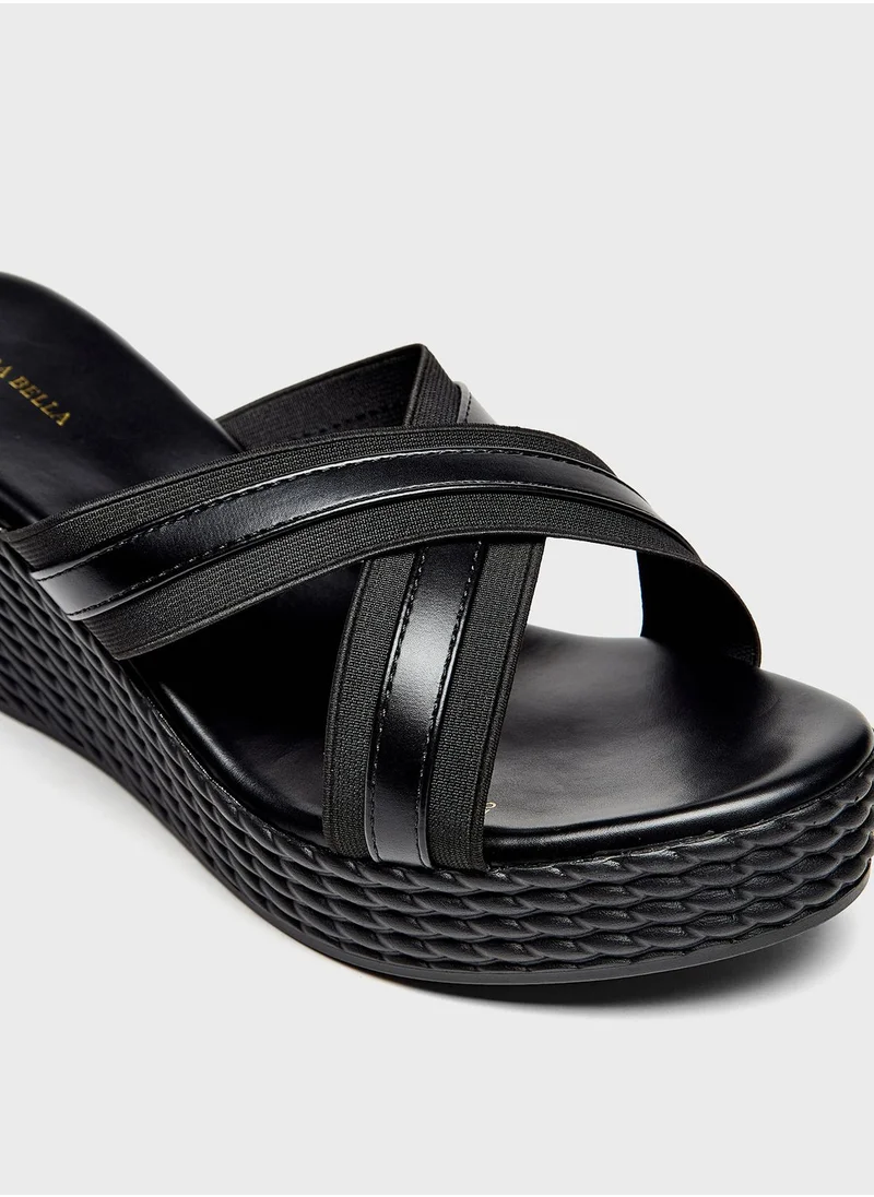 شو اكسبرس Multi Strap Wedge Sandals