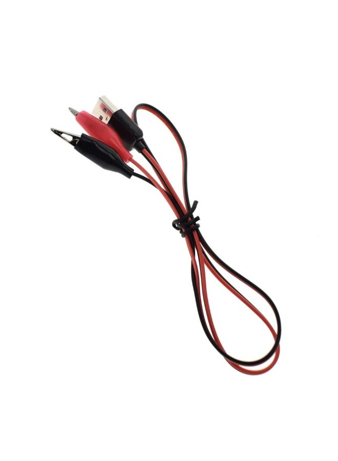 USB Connector To Alligator Clips Clamp Testing Cable  - Image 1