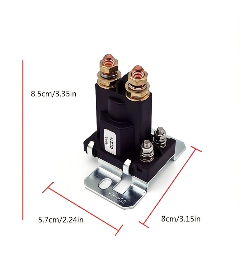 12V 24V 500A Car Starter Relay Relay With Copper Coil Silvery Alloy Contacts - Image 5