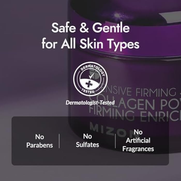 MIZON Collagen Line. Collagen Power Firming Enriched Cream, Korean skincare, wrinkle care, firm skin, anti aging (1.69 FL oz) - Image 5