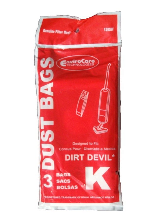 ENVIROCARE Replacement Vacuum Bags for Royal Dirt Devil Stick Vac Type K. 9 bags - Image 3