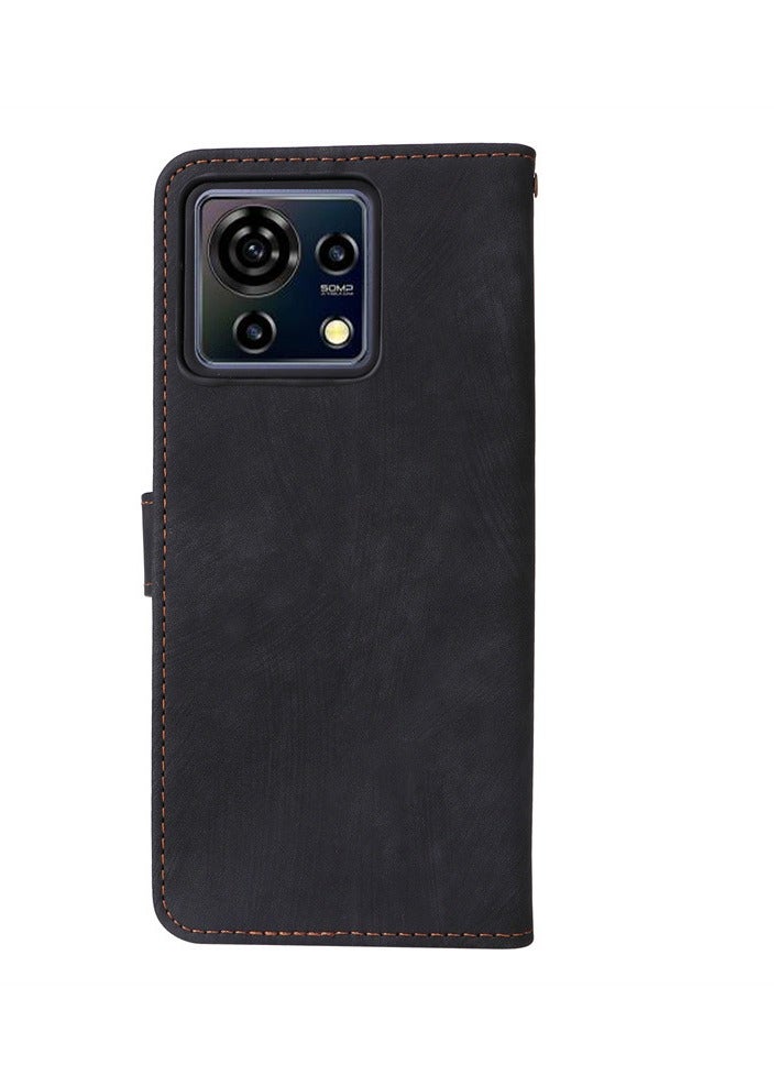 General Zte Blade V50 Vita  Case with [Credit Card Holder] [RFID Blocking],PU Leather Flip Protective Cover  - Image 3