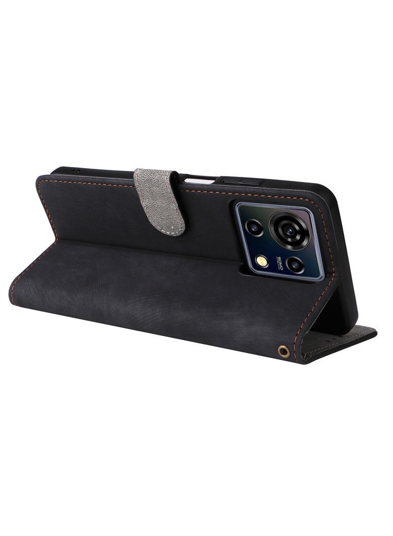 General Zte Blade V50 Vita  Case with [Credit Card Holder] [RFID Blocking],PU Leather Flip Protective Cover  - Image 4