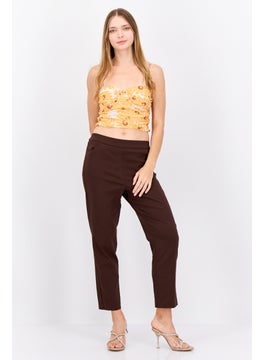 MANGO Women Sweetheart Neck Strapless Floral Print Top, Yellow  - Image 4