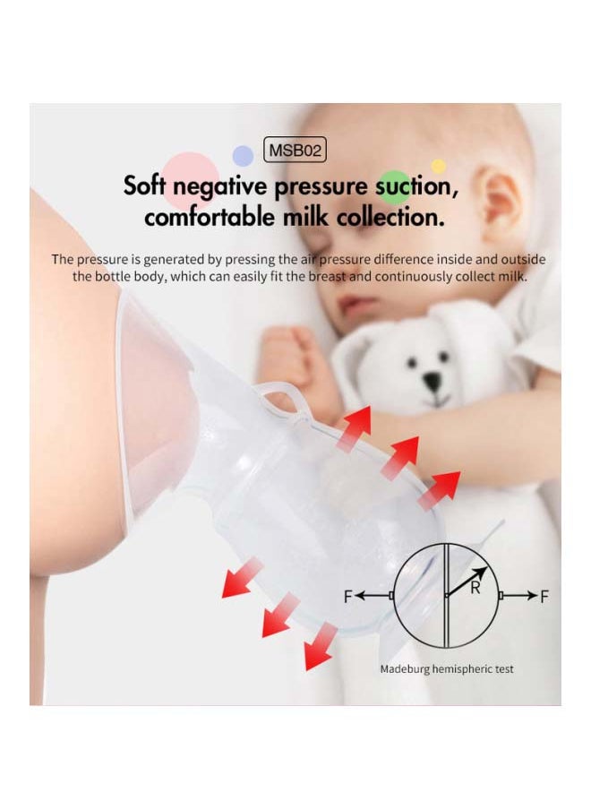 Portable Manual Breast Pump 150ml - White - pzsku/Z37E05A1AE170E827AE00Z/45/_/1718790960/0b17ee2b-da50-446e-8197-1d32c59de067