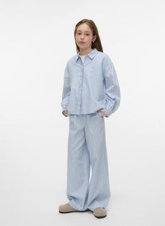 Vero Moda Girl Kids Striped Button Down Shirt  - Image 3