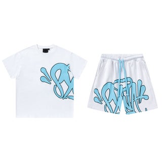 American Trendy Brand Syna World Street Hip-Hop Foam Printed Casual Short-Sleeved Suit High Street Loose Shorts White suit - pzsku/Z37E09266B60372DE98C2Z/45/1750434066/7a5f25f1-9713-483f-8a12-8c559f8c5130