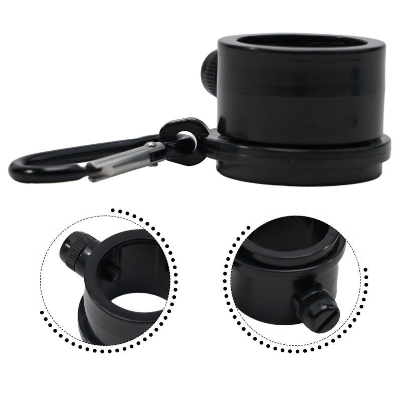 360 Degree Rotating Flag Pole Rings 2pcs Type A Industrial Plastics with Carabiners - Image 3