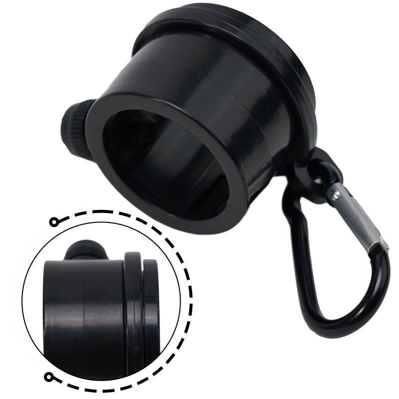 360 Degree Rotating Flag Pole Rings 2pcs Type A Industrial Plastics with Carabiners - Image 4