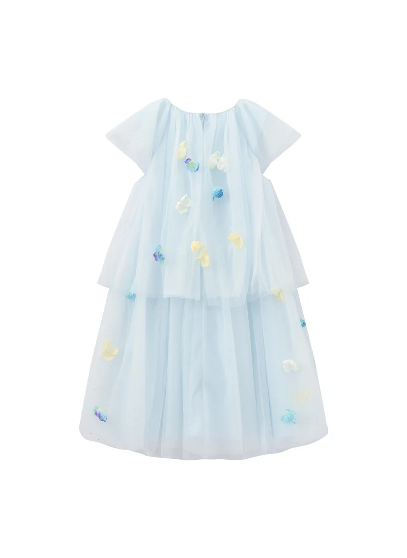 Balabala sky blue Kids Girls Woven one-piece dress for Women | Best Price UAE