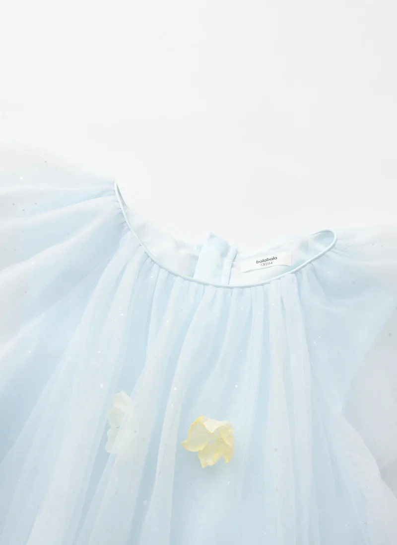 Balabala sky blue Kids Girls Woven one-piece dress for Women | Best Price UAE