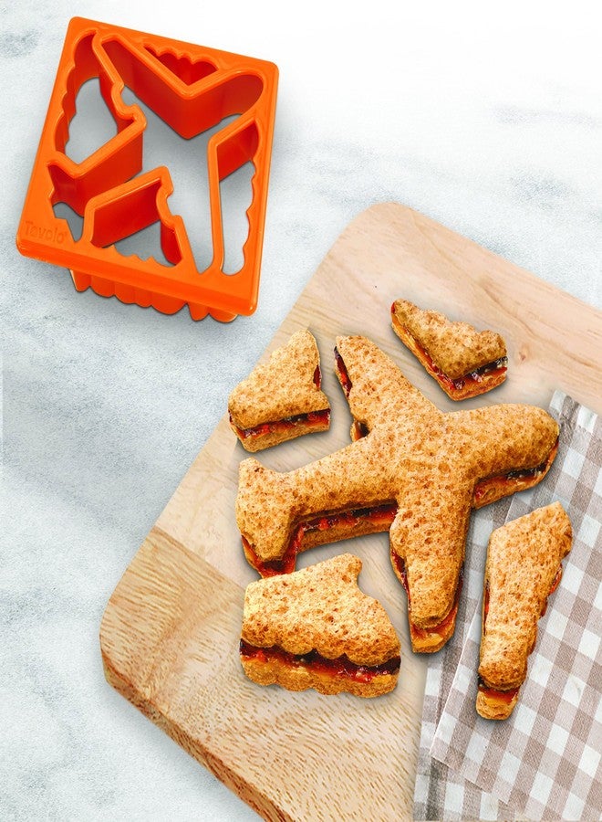 Tovolo Plane & Clouds Sandwich Shaper, Kid-Friendly, Dishwasher Safe - Image 2