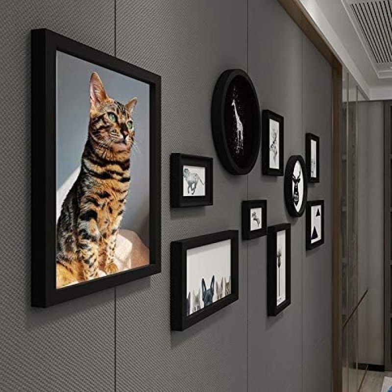 8 X 10 Inch White Wood Picture Frame 5 Pack - Durable Glass Front, Easel Back & Wall Hooks Rectangular Photo Frame for Home Display of Art Prints, Friends, Family Vacation Photos - Image 4