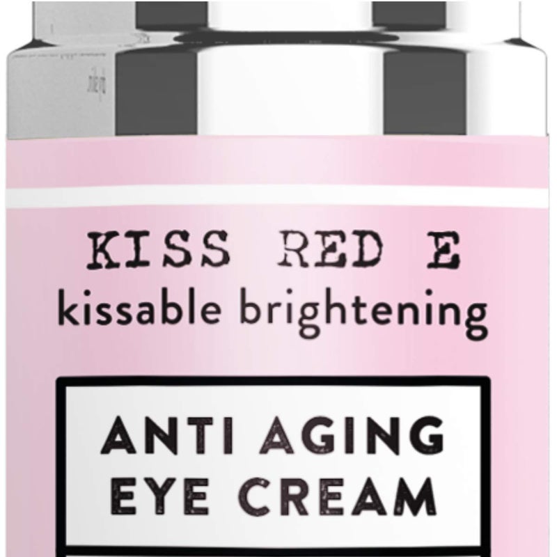 Kiss Red E Anti Aging Eye Cream for Women Men. Vegan Eye Cream for Dark Circles Puffiness Wrinkles 1 OZ 50 Days Supply - Image 4