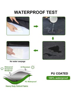 Topify TOPIFY Waterproof Garden Patio Furniture Cover Set,(350 x260 x90) 210D Heavy Duty Oxford Fabric UV Resistant Protection for Square Sofa Outdoor  - Image 4