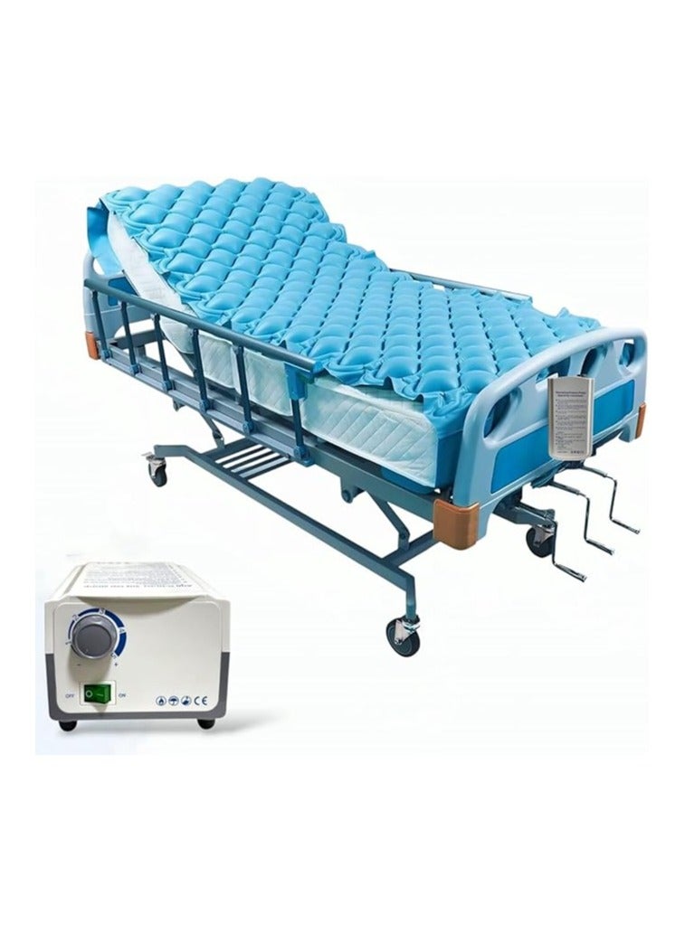 مرتبة هوائية طبية – مقاومة للماء وتهوية ممتازة – نظام ضغط متناوب لمنع قرح الفراش – مناسبة للمستشفيات والاستخدام المنزلي - Image 1