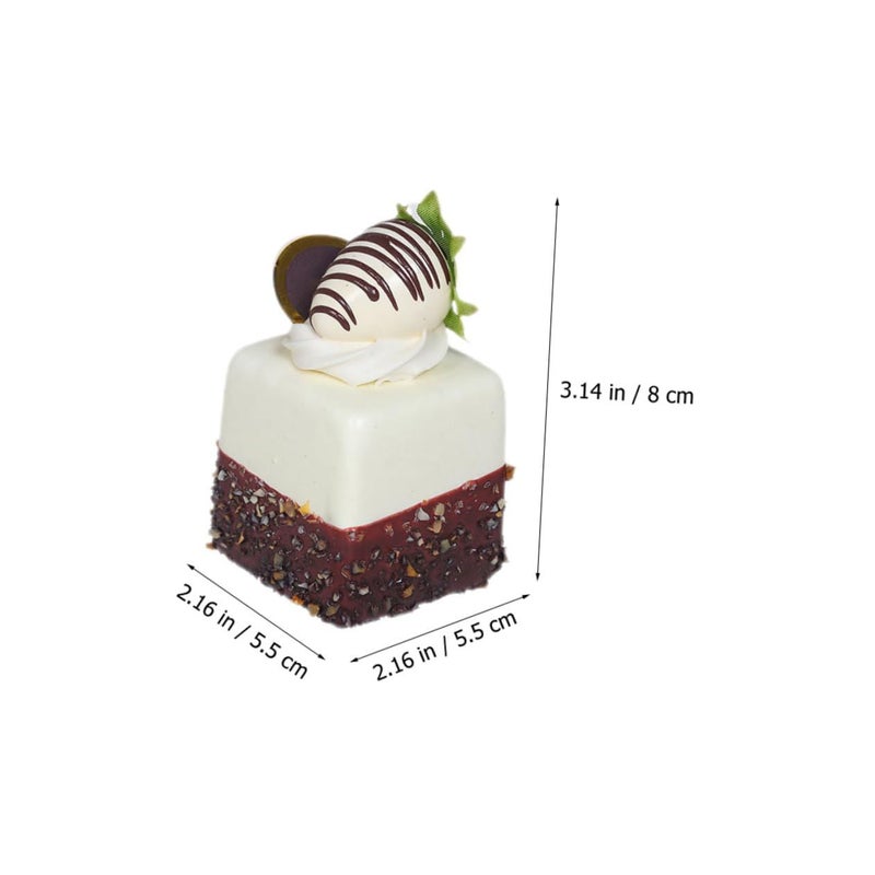 3 Sets Artificial Cake Models Wedding Party Photography Decor Faux Food Display DIY Ornaments 12 Pieces - Image 3