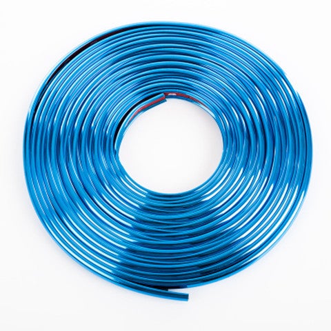 Generic Car wheel hub decorative strip wheel hub protection ring universal modification supplies tire anti-scratch rub body anti-collision strip Plating Blue 8 meters a roll 